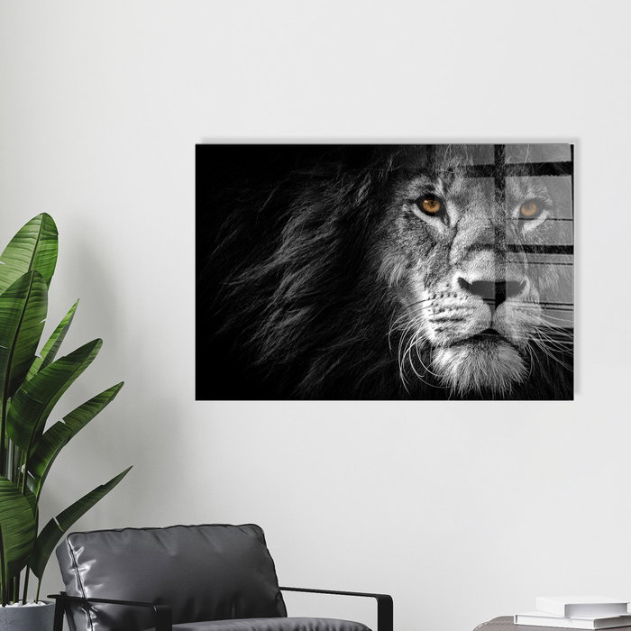 Wallity Cuadro Decorativo de Vidrio Templado Multicolor 70 x 100 cm